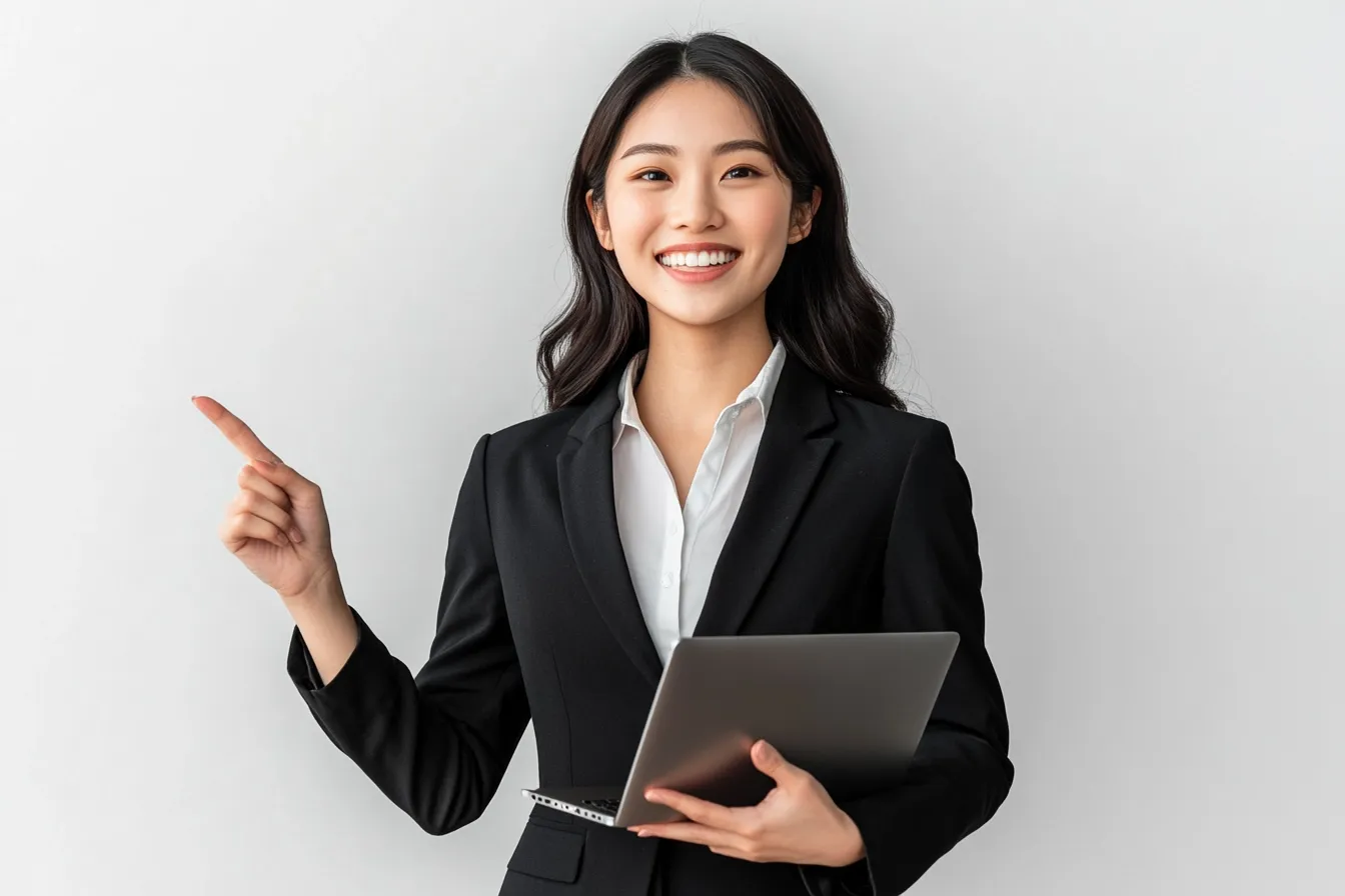 brainew2024_0417_A_smiling_young_Asian_businesswoman_in_a_black_95c3042e-be2c-4e8f-9ca4-bfbeb1d645c3